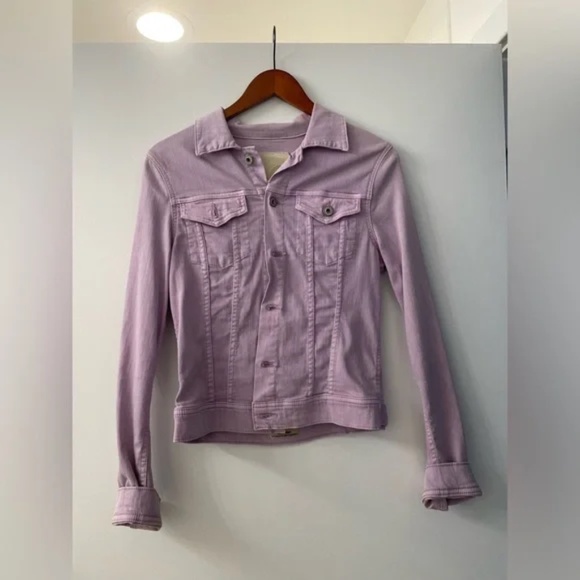 AGOLDE Soft Lavender Denim Jacket – Effortlessly Chic 💜 - Picture 1 of 4